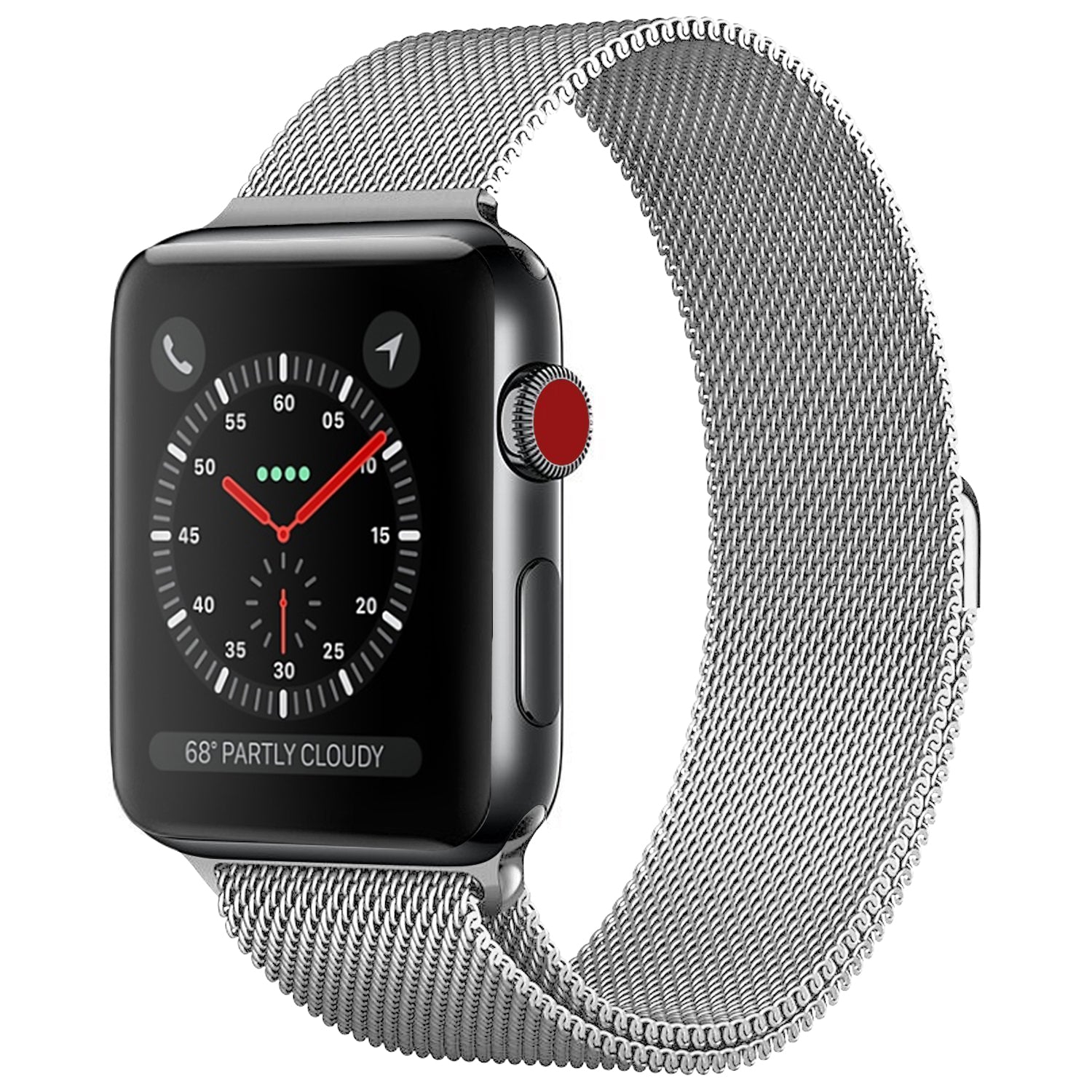 Kompatibel mit Apple Watch Armband silber