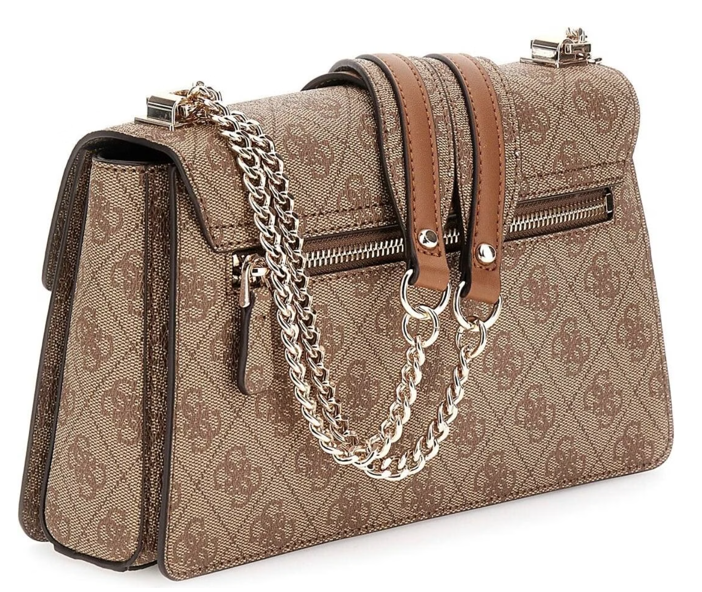 GUESS Zalina Clutch Latte logo