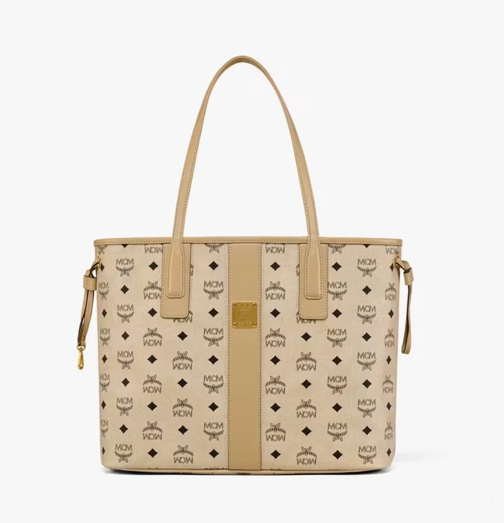 MCM Liz Shopper Medium Beige