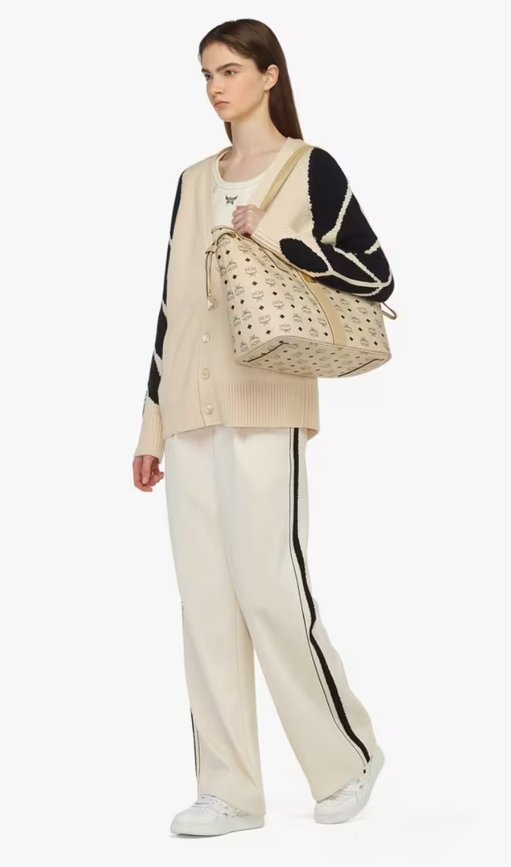 MCM Liz Shopper Medium Beige
