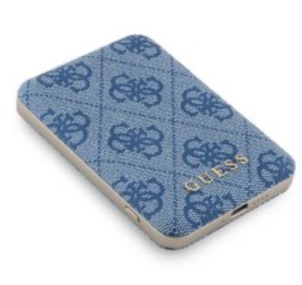 Guess Powerbank 5000mAh 4G Leather Metal Logo MagSafe