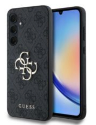 Galaxy Samsung A35 black Hülle 4G Big Metal Logo