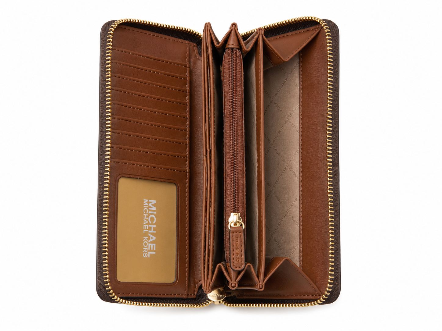 Michael Kors Jet Set Travel Geldbeutel Braun