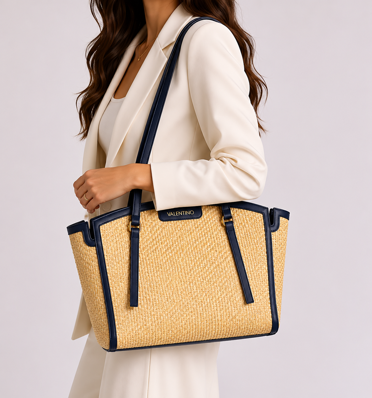 Valentino Taschen Blau Schultertasche
