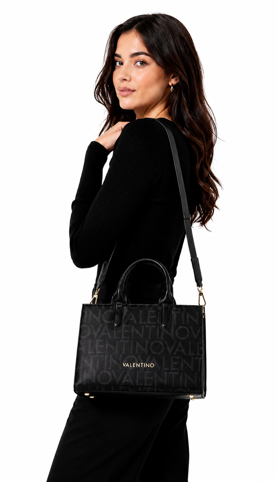 Mario Valentino Regina Borsa Schwarz Umhängetasche
