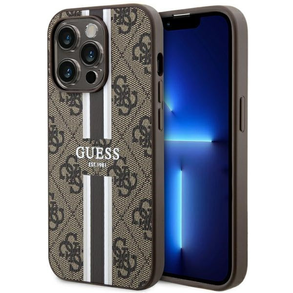 Guess iPhone 14 Pro Max6.7 Hardcase 4G Printed Stripes MagSafe