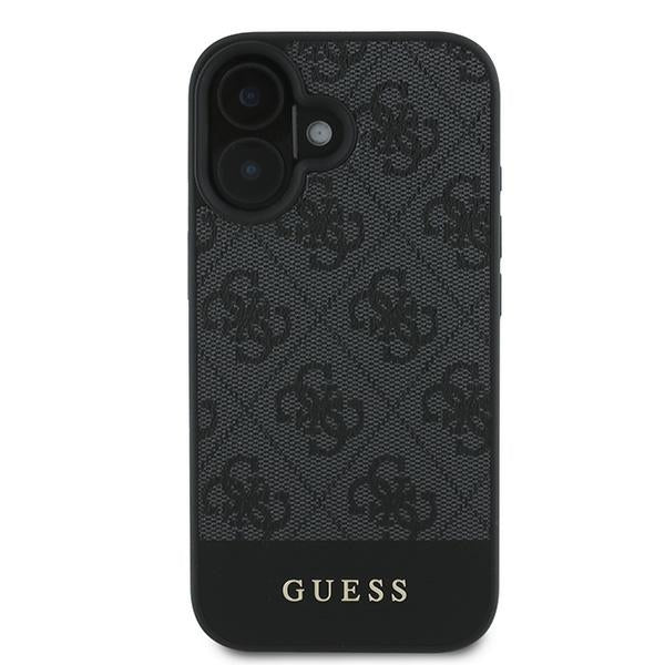 Guess iPhone 16 Plus 6.7 grey hardcase 4G Bottom Stripe