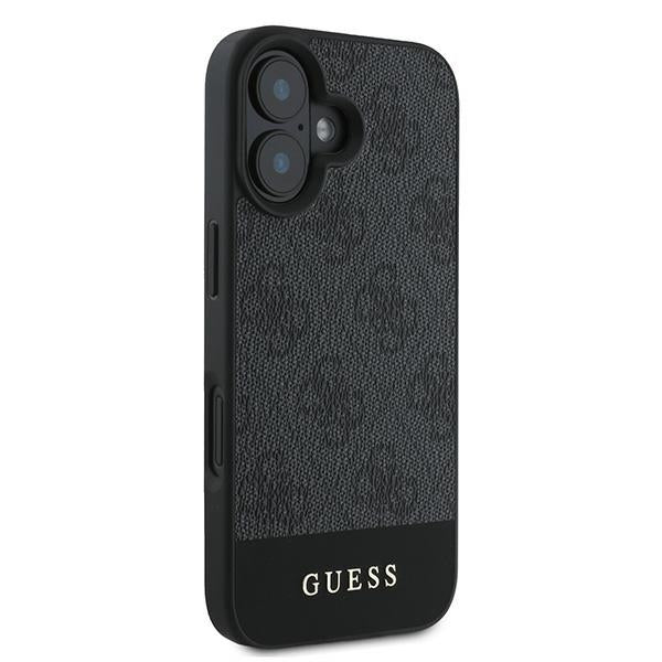 Guess iPhone 16 Plus 6.7 grey hardcase 4G Bottom Stripe