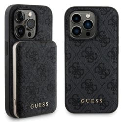 Guess  set iPhone 15 Pro Max Hülle + Powerbank 5000mAh MagSafe 4G Met