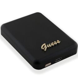 Guess Induction Powerbank  3000mAh black MagSafe Metal Script Logo