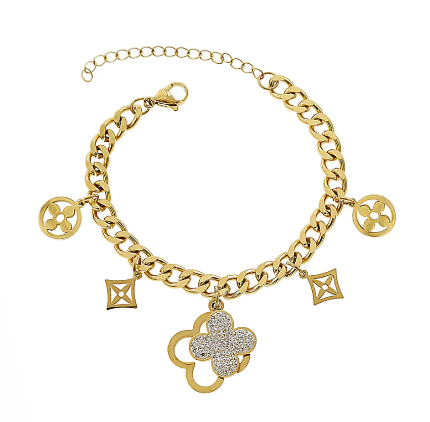Lucky Armband Edelstahl 18K vergoldet