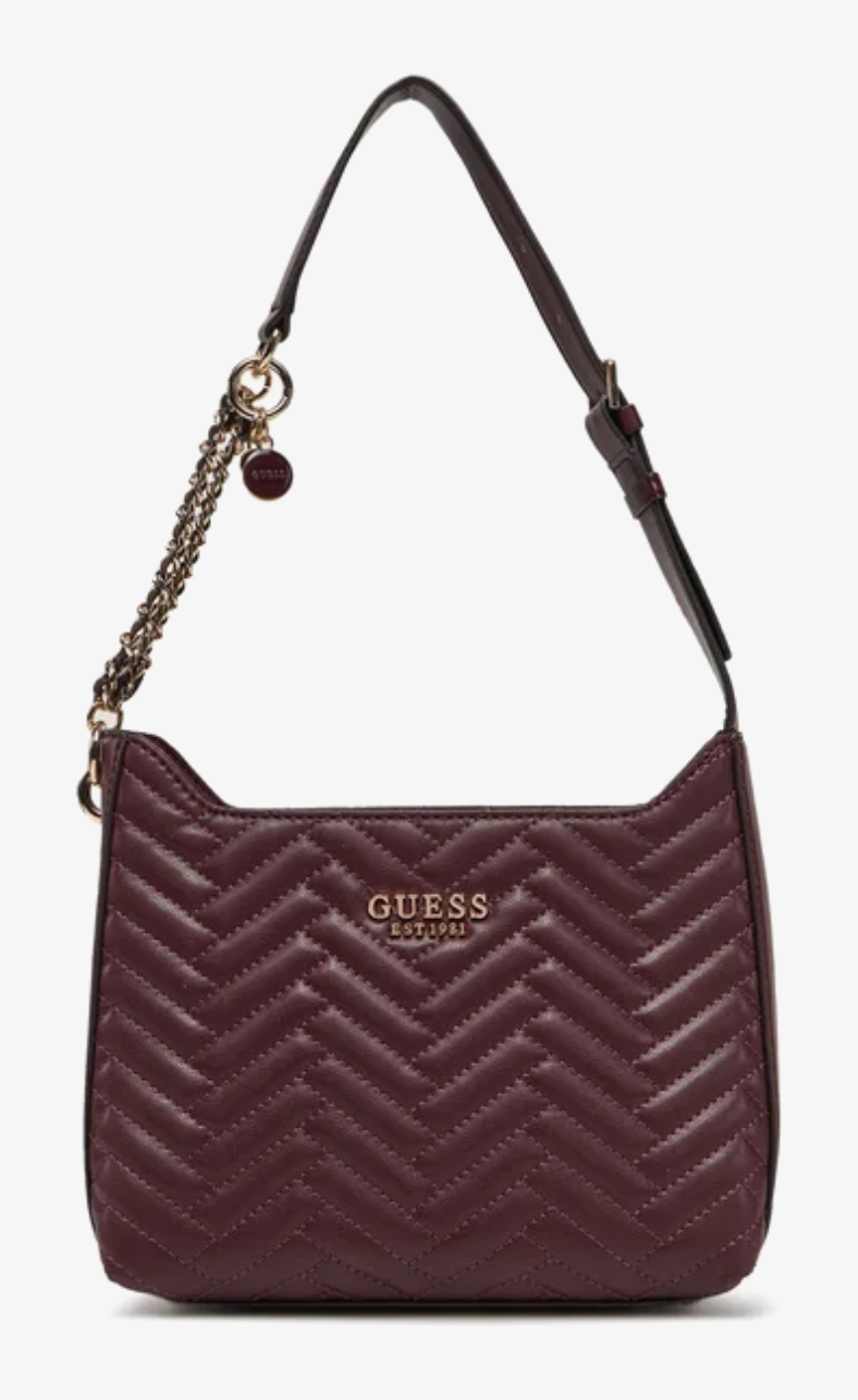 Guess Umhängetasche ANNING Aubergine