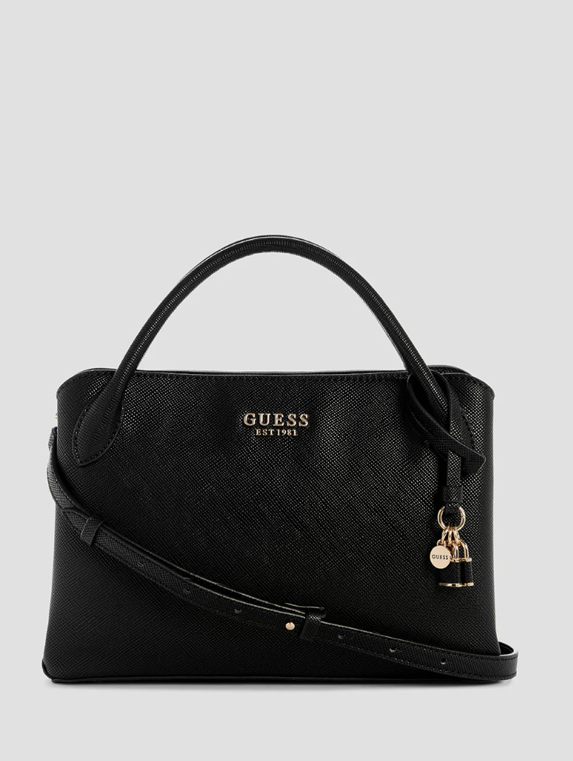 Guess Black fedana elite satchel bag