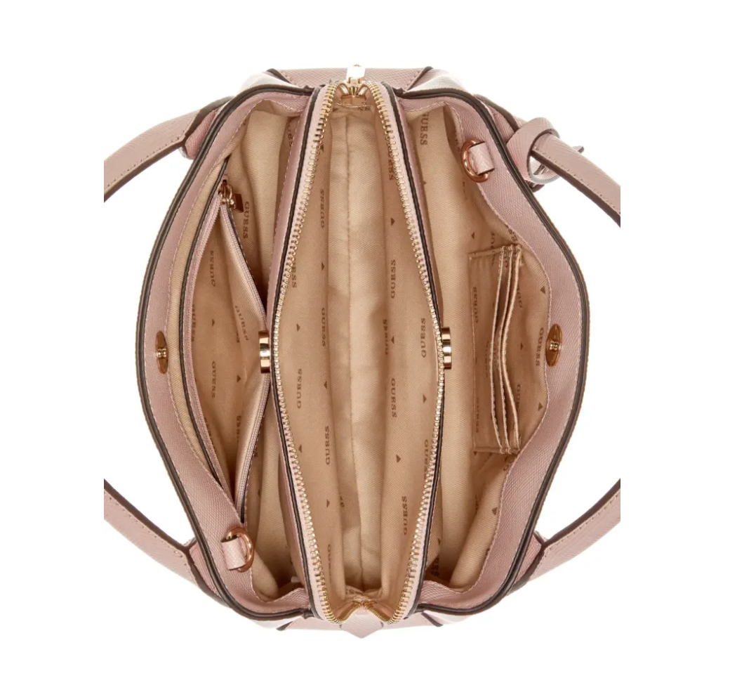 GUESS  BAG FEDANA SML GIRLFRIEND SATCHEL  - PINK