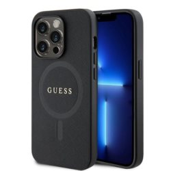 Guess  iPhone 15 Pro 6.1"black hardcase Saffiano MagSafe