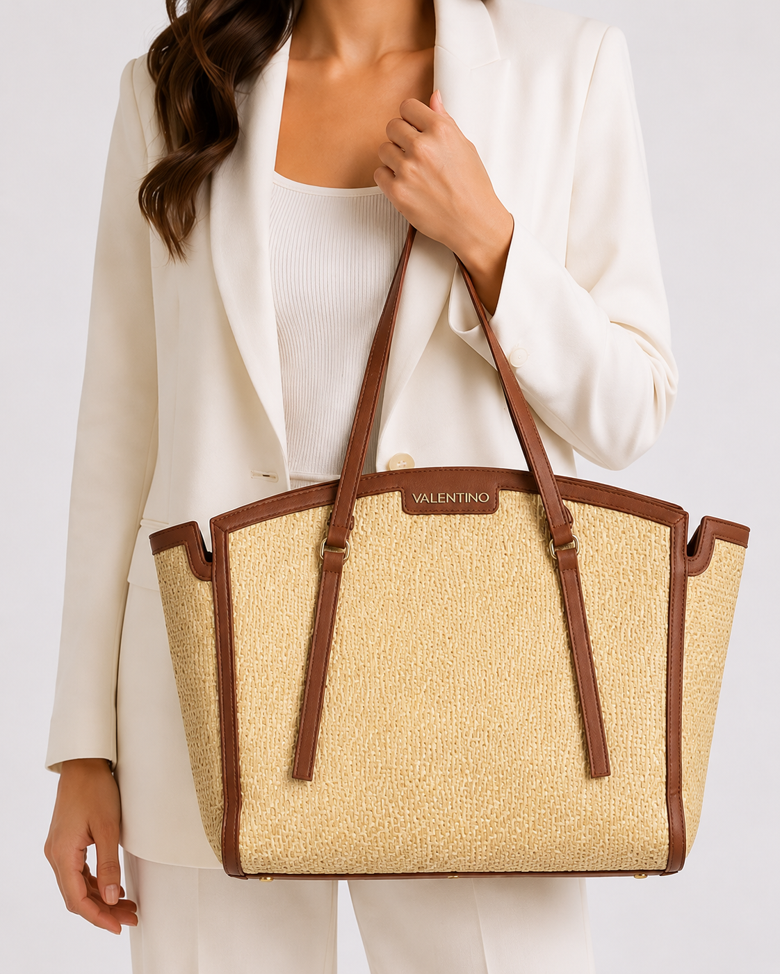 Valentino Taschen Braun Schultertasche