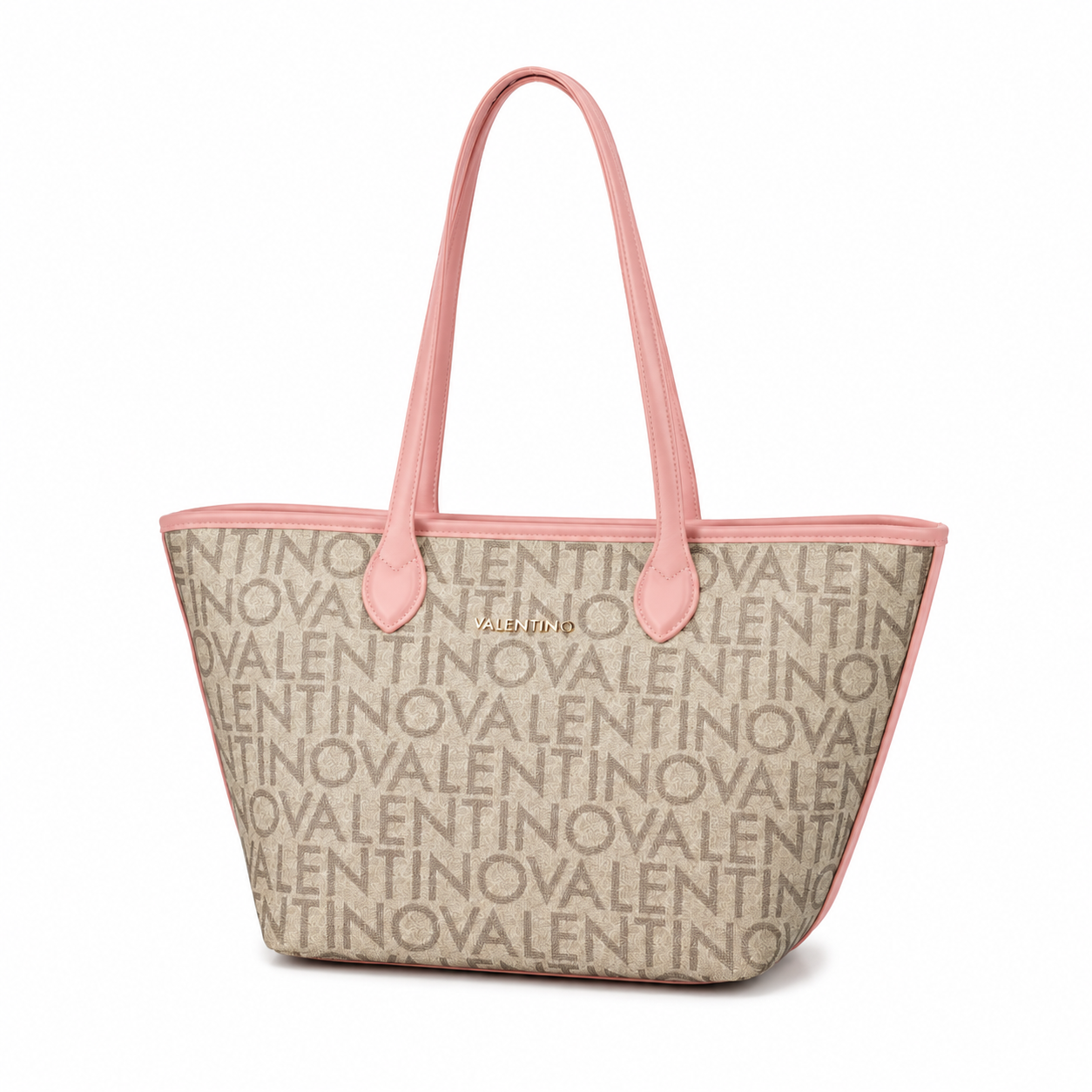 Valentino Bags Logo Schultertasche Rosa