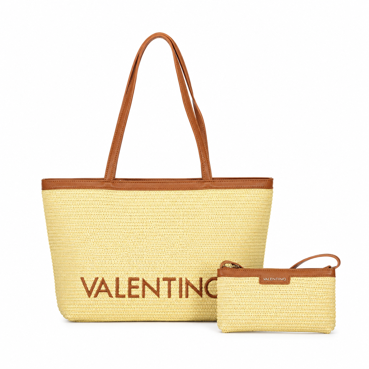 Valentino Bags Damen-Schultertasche Maiam 2in1 Braun