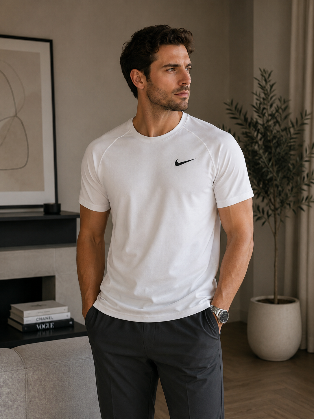 Nike T-Shirt Weis