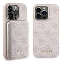 Guess  set iPhone 15 Pro Max Hülle + Powerbank 5000mAh MagSafe 4G Met