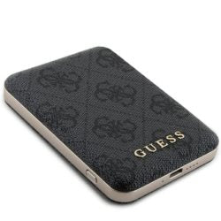 Guess Induction Powerbank 5000mAh  4G Leather Metal Logo MagSafe