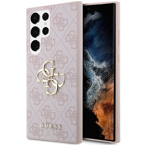 Guess  S23 Ultra S918 pink hardcase 4G Big Metal Logo