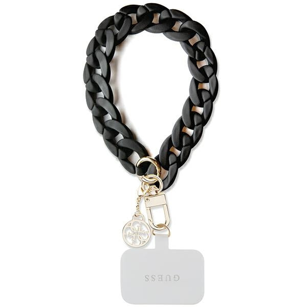 Guess Universal Big Hand Kette Schwarz - Rosa 4G Charm