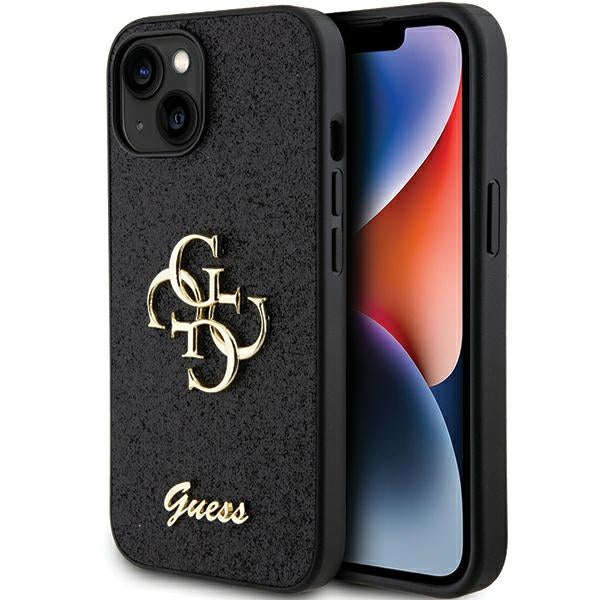 Guess  iPhone 15   Glitter Script Big 4G