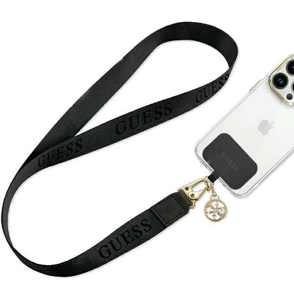 Guess Handykette breite Gurt Universal Schwarz