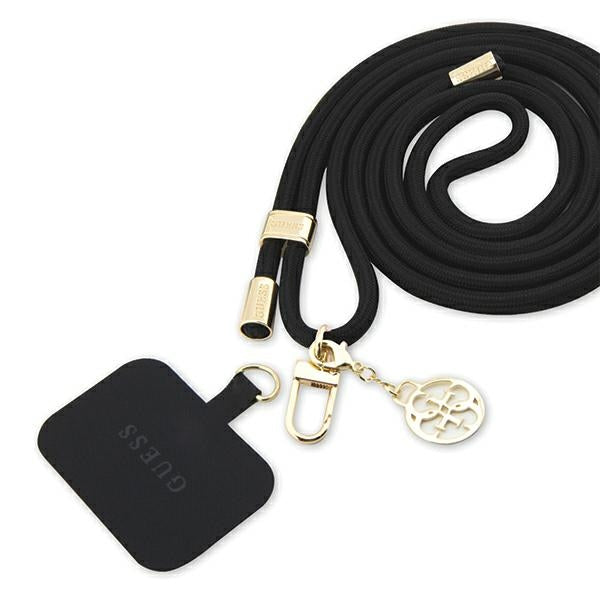 Guess  Universal Handykette 4G Metal Charm Schwarz - Rosa - Lila