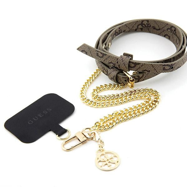 Guess Handykette Universal Braun 4G Chain