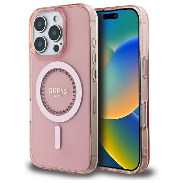 Guess iPhone 16 Pro Max - Magsafe IML Rhinestones