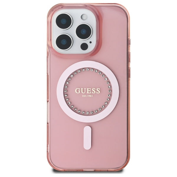 Guess iPhone 16 Pro Max - Magsafe IML Rhinestones