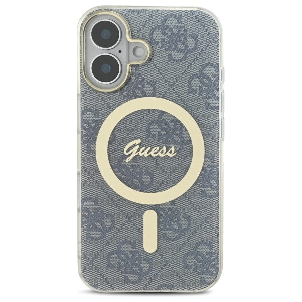 Guess  iPhone 16  blue hardcase IML 4G MagSafe