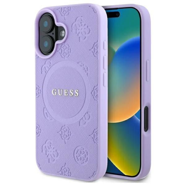 Guess Iphone 16 Plus Saffiano Peony Classic Logo MagSafe