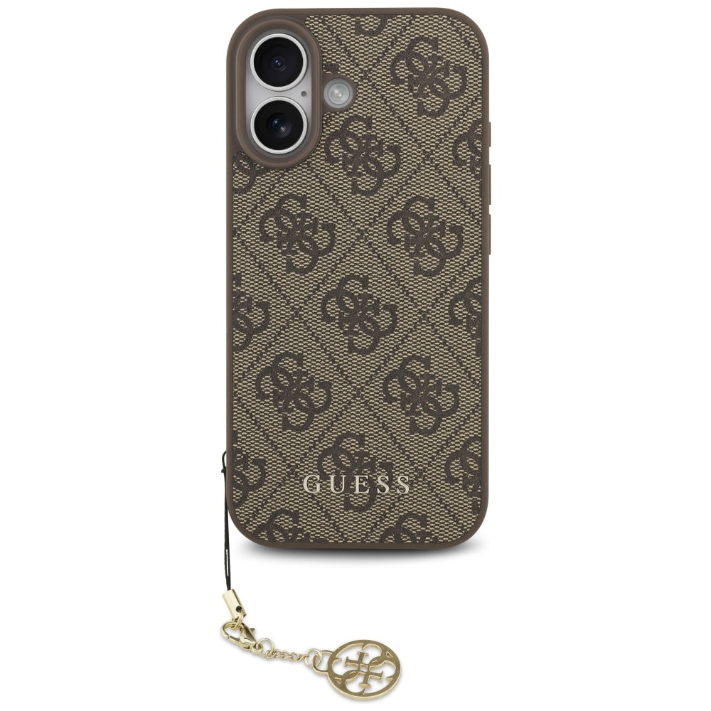 Guess 4G Charms Collection MagSafe case for iPhone  brown