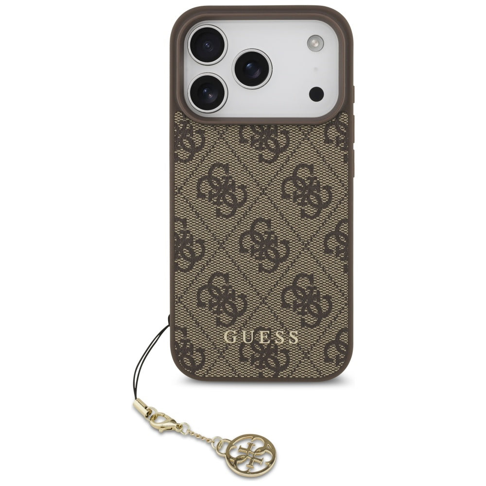 Guess 4G Charms Collection MagSafe case for iPhone  brown