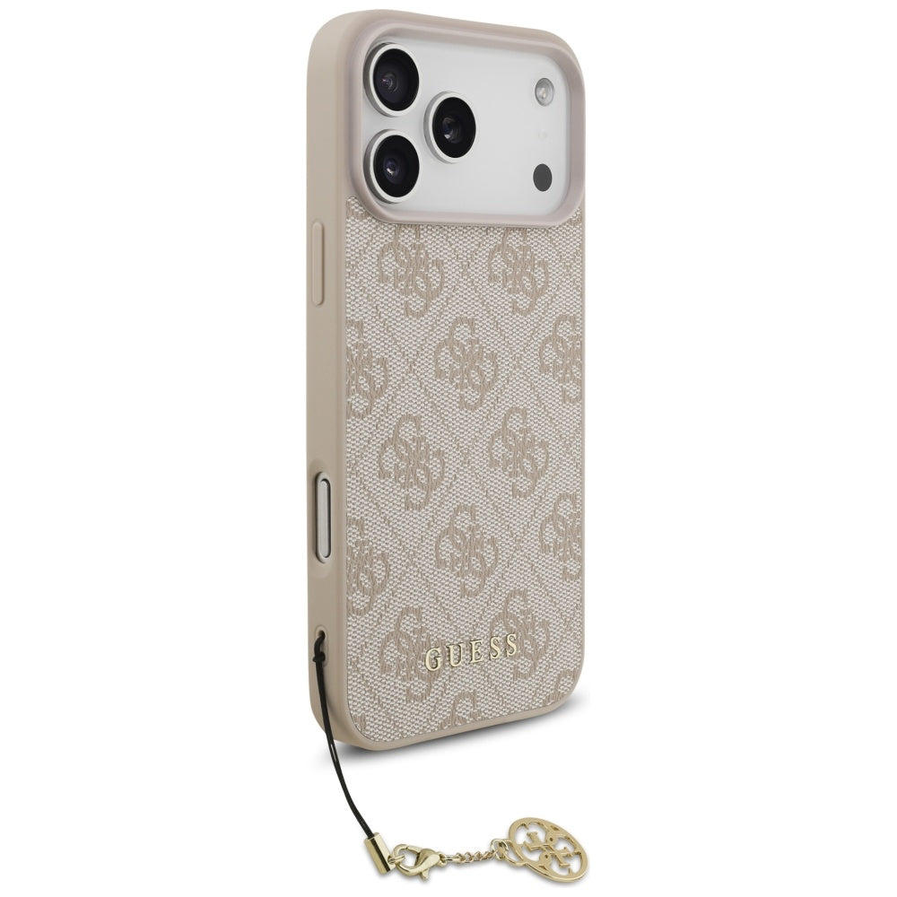 Guess 4G Charms Collection MagSafe case for iPhone  rosa