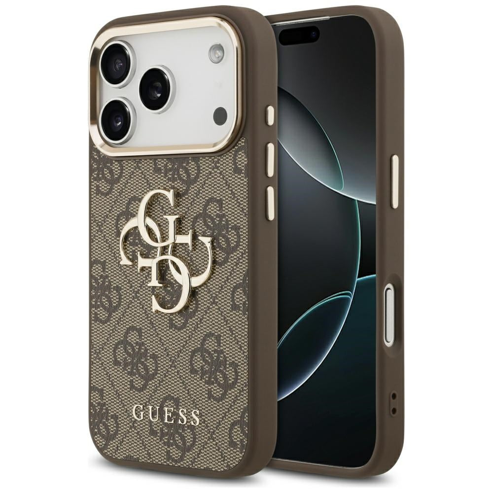 Guess 4G Big 4G Classic Logo for iPhone 17 Pro brown gold