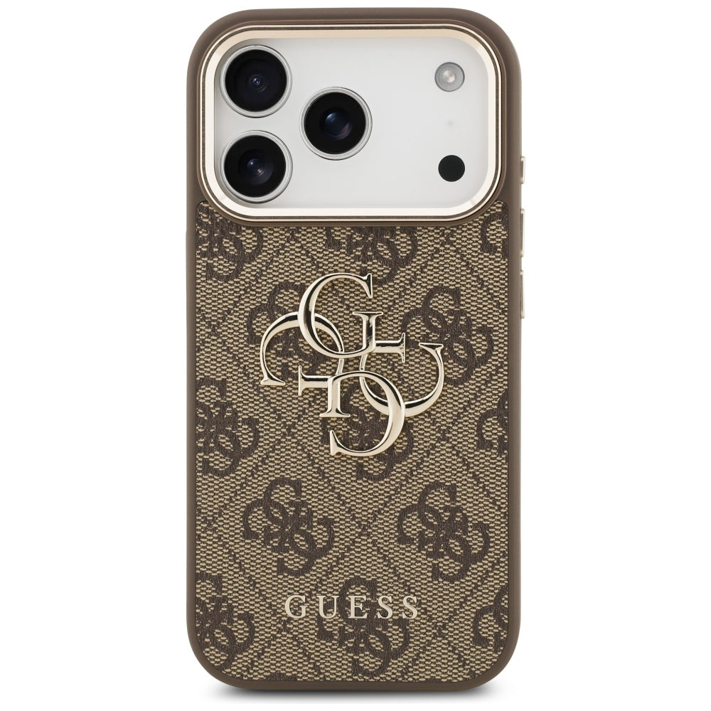 Guess 4G Big 4G Classic Logo for iPhone 17 Pro brown gold