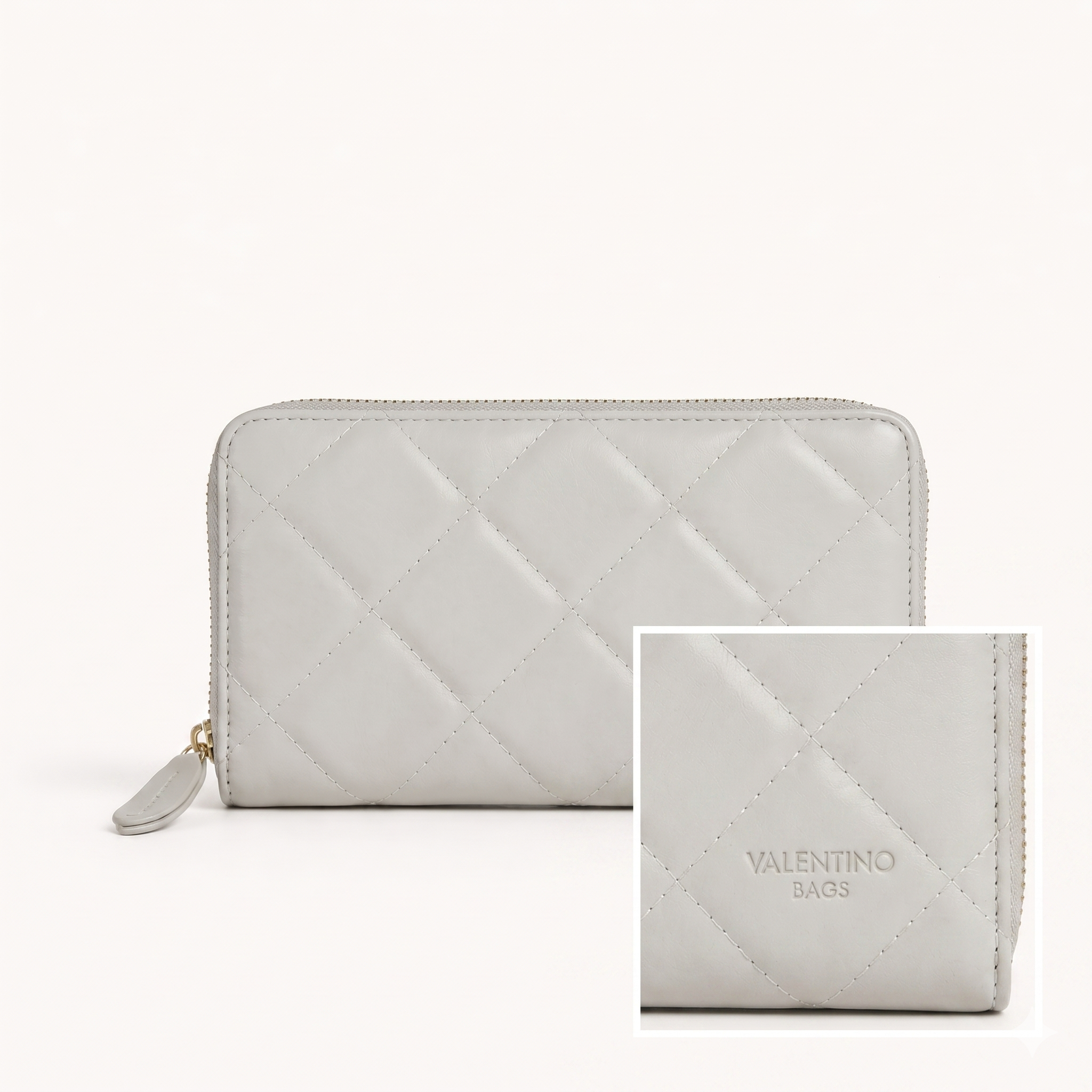 Valentino Damen Portemonnaie Groß  Grau