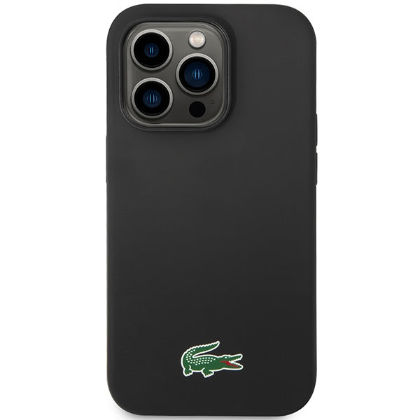 Lacoste  iPhone 15 Pro  black hardcase with Silicone and MagSafe