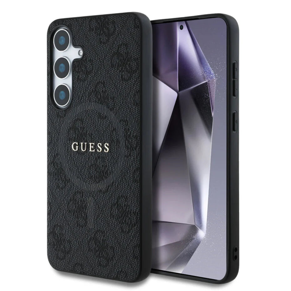 Guess Galaxy S25 Plus Hülle - 4G Colored Ring Classic Logo - MagSafe - Schwarz