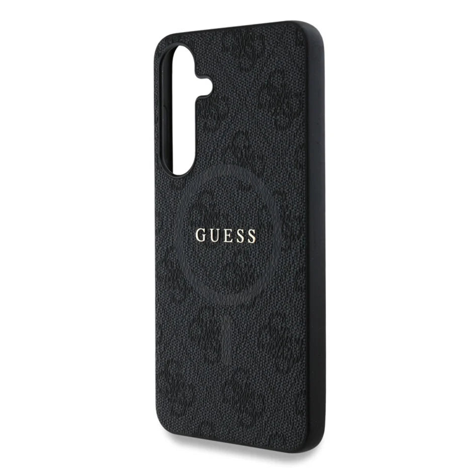 Guess Galaxy S25 Plus Hülle - 4G Colored Ring Classic Logo - MagSafe - Schwarz