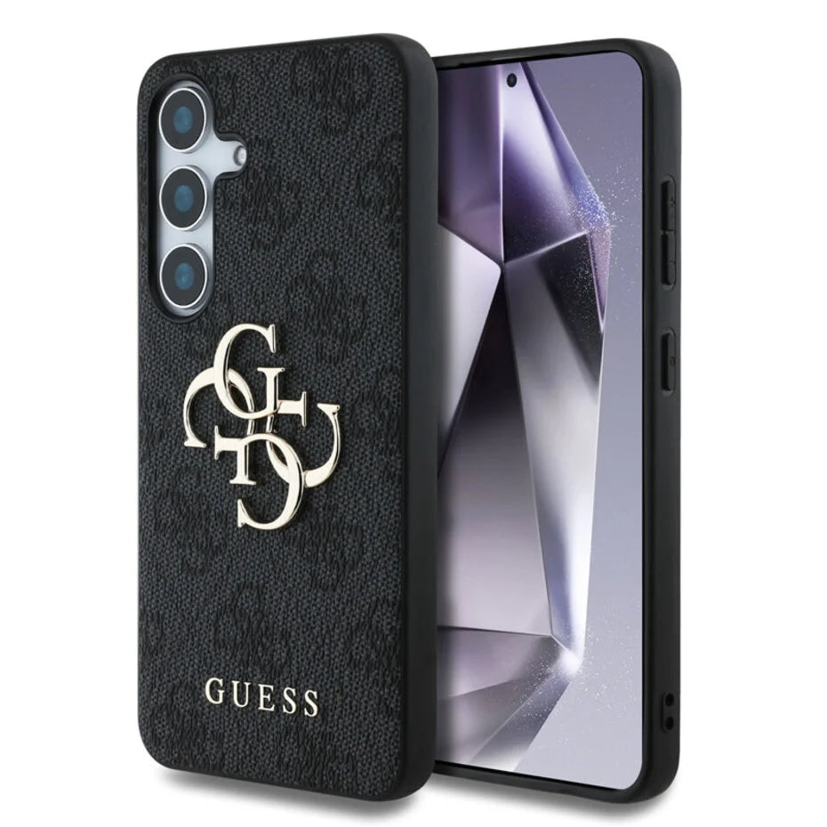 Guess Galaxy S25 Plus Hülle - 4G PU Big Logo - Schwarz