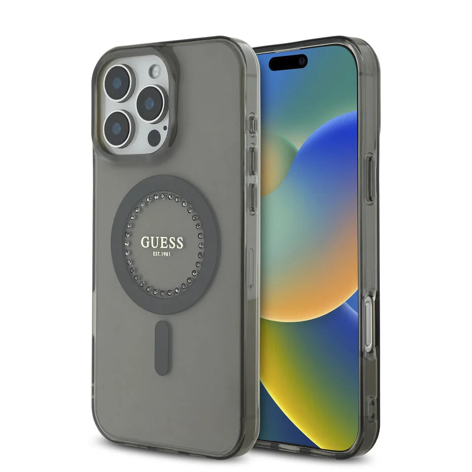 Guess iPhone 16 Pro  - Magsafe IML Rhinestones