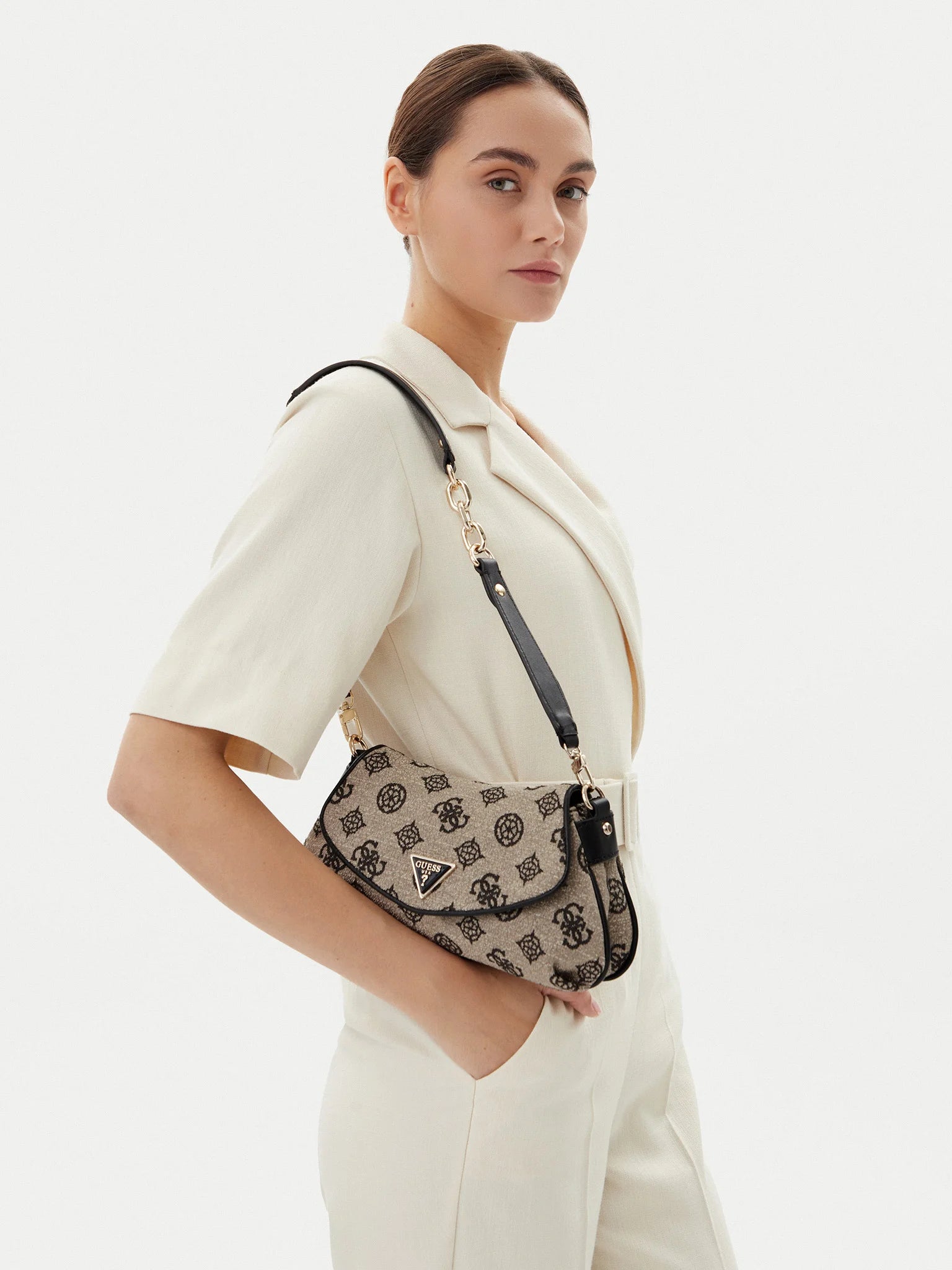 GUESS   Handtasche Black logo