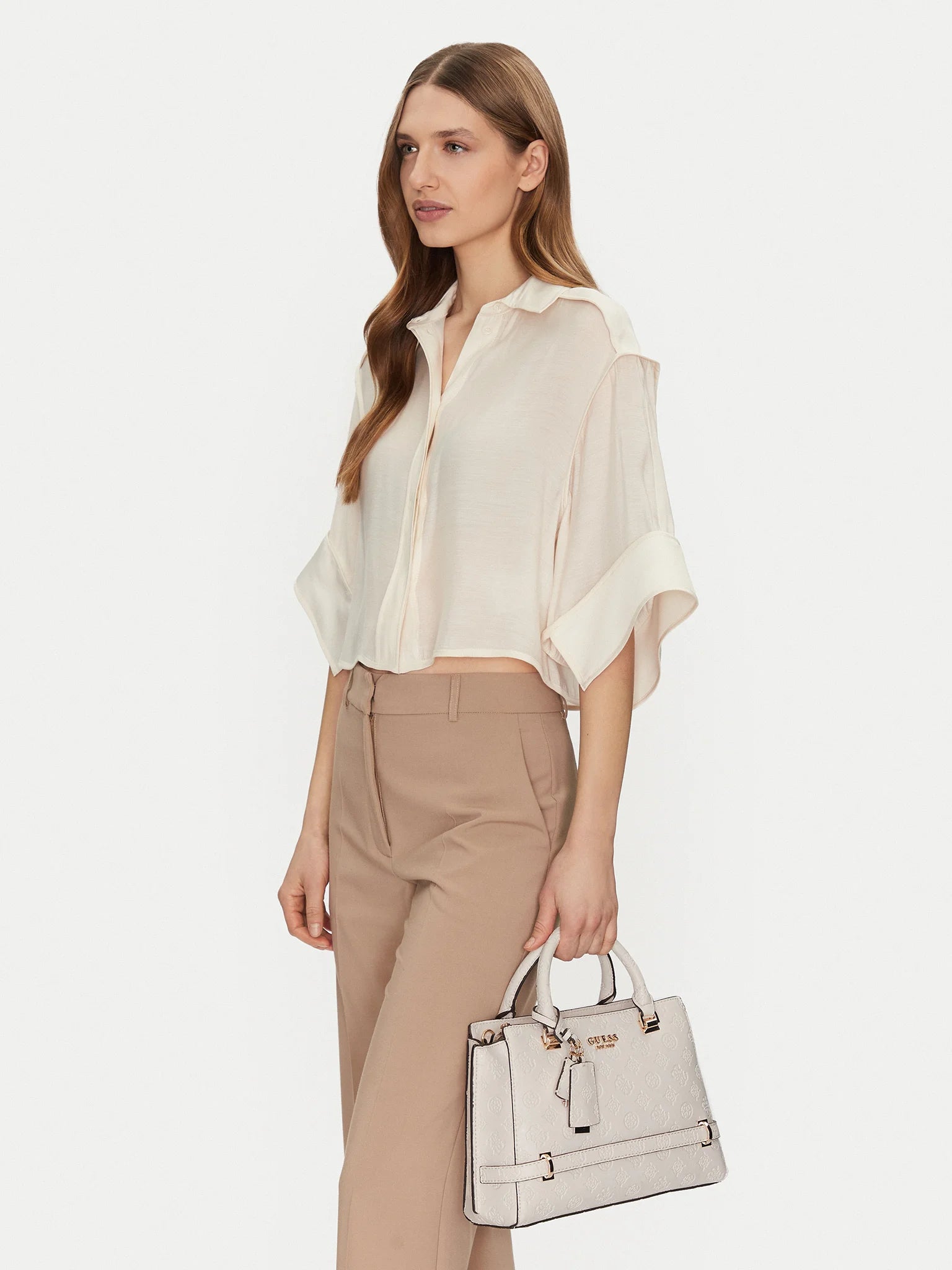 GUESS  Torebka  OFF WHITE