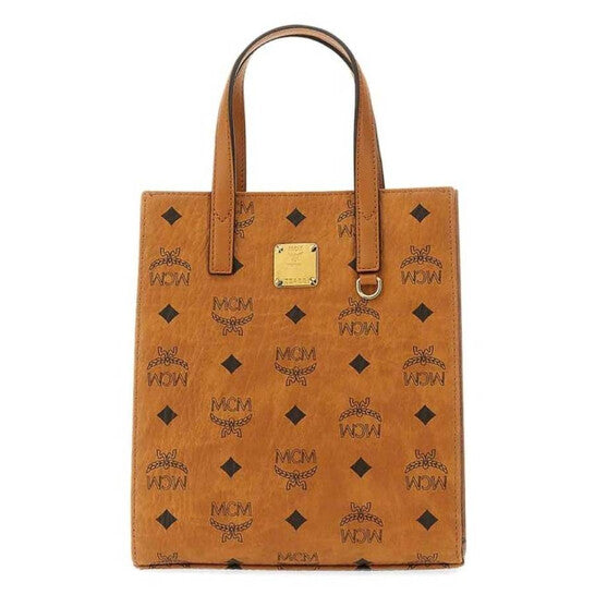 MCM Brown Cotton Handbag