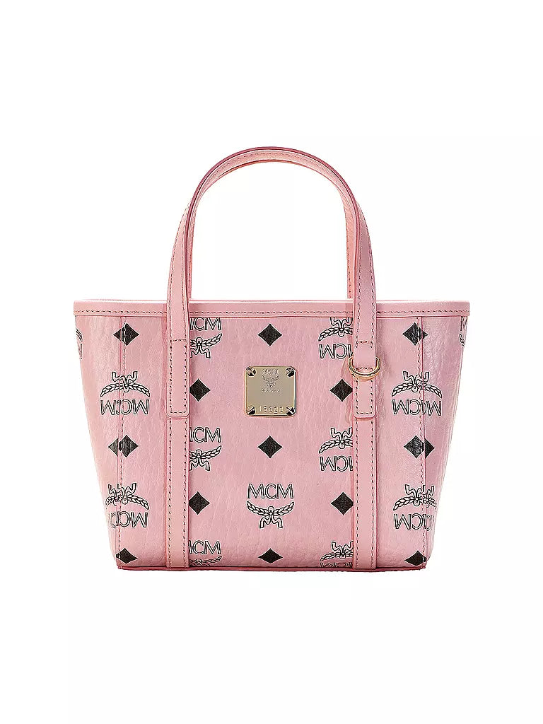 MCM Toni MINI Shopper mit Reissverschluss oben in Visetos
